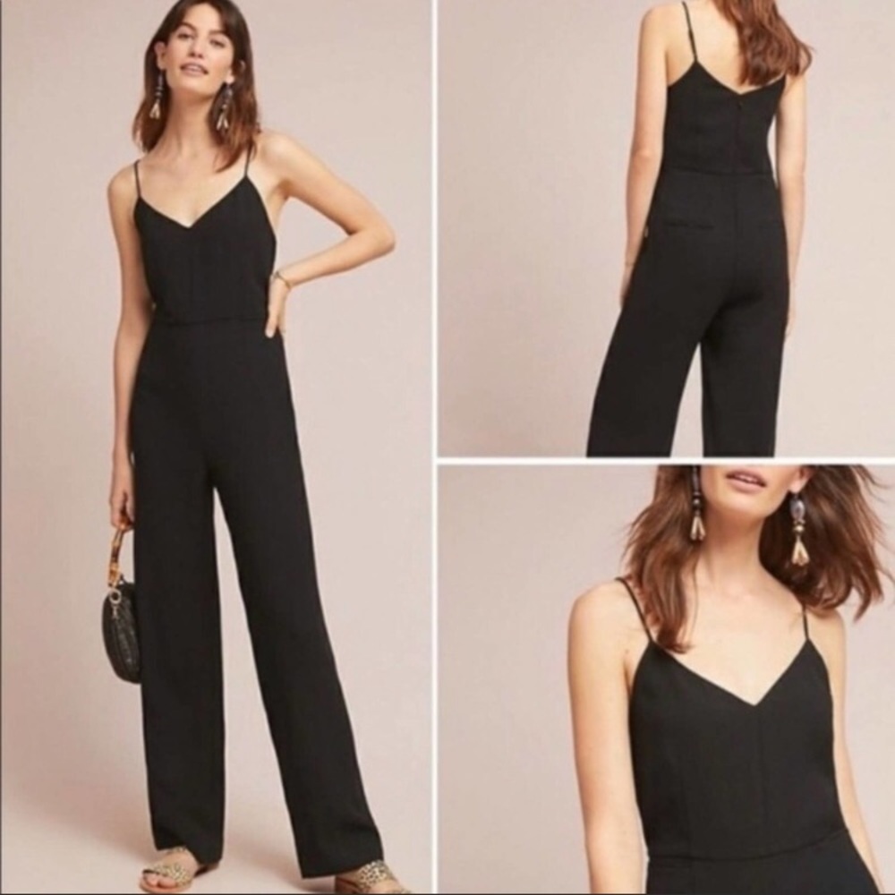 NWT Anthropologie black jumpsuit.  Size 6.